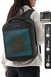 Zampago Urban Led Ekranlı Sırt Çantası-Siyah ZG-T3-B - 5