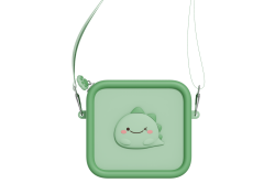 Zoo Family Dino Green Silikon Çanta - Zoo Family