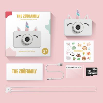 Zoo Family Unicorn C1 Dijital Kamera ve Fotoğraf Makinesi - 7