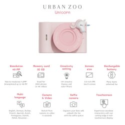 Zoo Family Unicorn C5 Dijital Kamera ve Fotoğraf Makinesi - 5