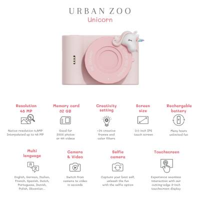 Zoo Family Unicorn C5 Dijital Kamera ve Fotoğraf Makinesi - 5
