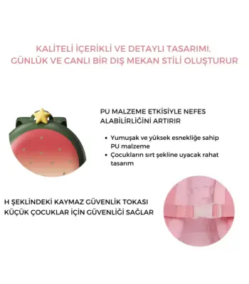 Zoyzoıı Fruit Serisi Volcanic Watermelon Sırt Çantasıı B801004 - 3