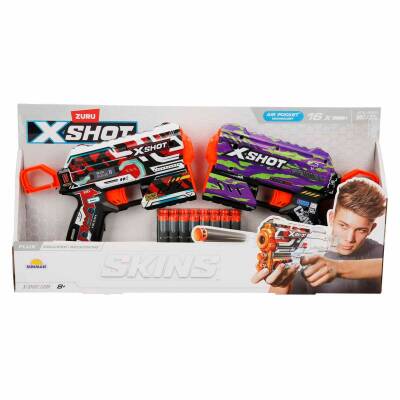 Zur-X-Shot Skins Flux 16 Mermili 2'li Sünger Dart Atan Silah S00036534 - 1